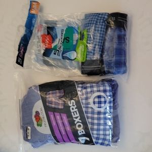 NWOT Boys Tagless  Boxers  FRUIT OF THE LOOM 2 HANES M 10-12 Medium